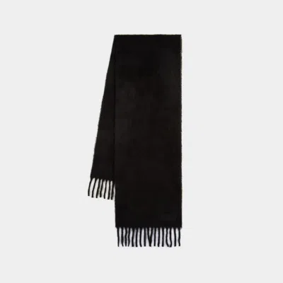 Ami Alexandre Mattiussi Oversize Scarf - Ami Paris - Alpaca - Black