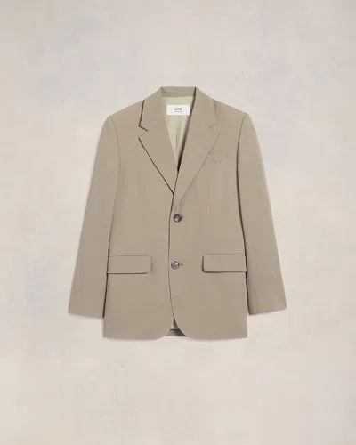 Ami Alexandre Mattiussi Oversize Two Buttons Jacket Neutrals For Women In Ginger