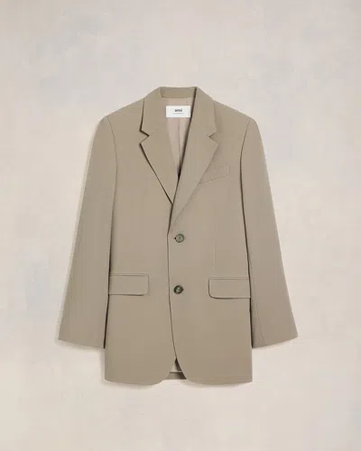 Ami Alexandre Mattiussi Oversize Two Buttons Jacket Neutrals For Men