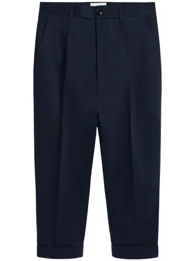 Ami Alexandre Mattiussi Oversized Carrot-cut Trousers In Blue