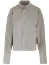 Ami Alexandre Mattiussi Ami Paris Striped Long-sleeved Shirt In White