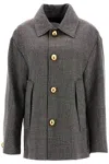 Ami Alexandre Mattiussi Oversized Wool And Cotton Blend Jacket In Brown