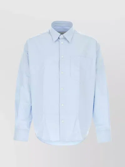 Ami Alexandre Mattiussi Oxford Shirt Collar Button-down In Blue