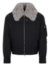 Ami Alexandre Mattiussi Padded Bomber Jacket In Black