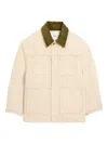 Ami Alexandre Mattiussi White Cotton Padded Worker Jacket White In Neutral
