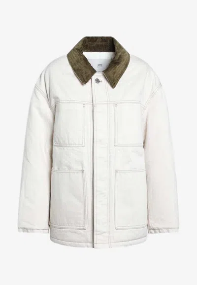 AMI ALEXANDRE MATTIUSSI PADDED DOWN JACKET