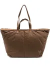 Ami Alexandre Mattiussi Padded Tote Bag In Brown