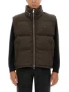 Ami Alexandre Mattiussi Padded Vest In Brown