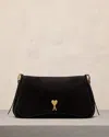 Ami Alexandre Mattiussi Paname Paname Suede Shoulder Bag