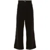 Ami Alexandre Mattiussi Wide Leg Corduroy Trousers Featuring Pockets In Brown