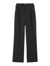 Ami Alexandre Mattiussi High-waist Tailored Suit Pants With Wide-leg Silhouette In Black
