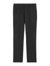 Ami Alexandre Mattiussi Tailored Grey Trousers With Elastic Waistband In Black