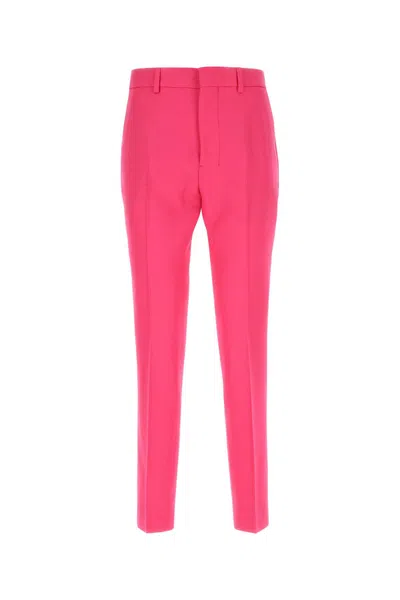 Ami Alexandre Mattiussi Pantalone In Lana Fucsia In 618