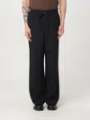 Ami Alexandre Mattiussi Ami Paris Straight Elasticated Trousers Clothing In Black