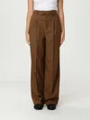 Ami Alexandre Mattiussi Pants Ami Paris Woman Color Brown In Brown
