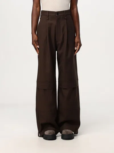 Ami Alexandre Mattiussi Pants Ami Paris Woman Color Brown In Braun