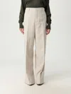 Ami Alexandre Mattiussi Pants Ami Paris Woman Color Mastic In White