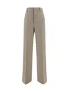 Ami Alexandre Mattiussi Tailored Wide-leg Trousers In Dove Grey