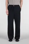 Ami Alexandre Mattiussi Ami Paris Straight Fit Elasticated Trousers In Black