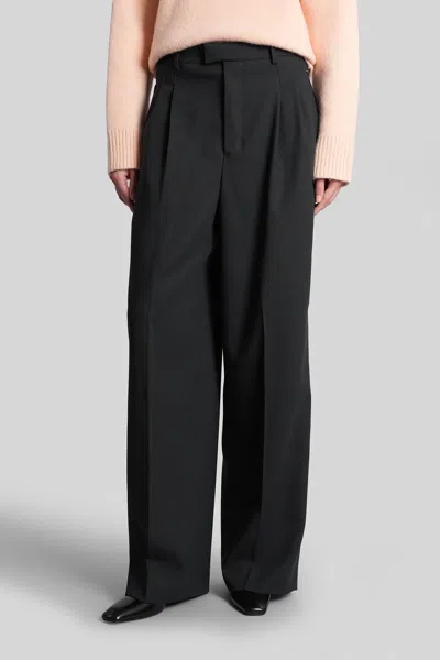 Ami Alexandre Mattiussi Pants In Grey Wool In Gray
