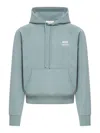 Ami Alexandre Mattiussi Ami Paris Ami De Coeur Logo-printed Drawstring Hoodie In Green