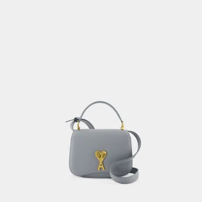 Ami Alexandre Mattiussi Sac À Bandoulière Paris - Ami Paris - Cuir - Bleu In Blue