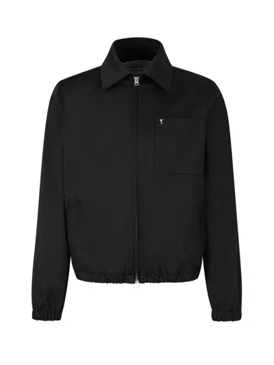 Ami Alexandre Mattiussi Ami De Caur Zipped Jacket In Black