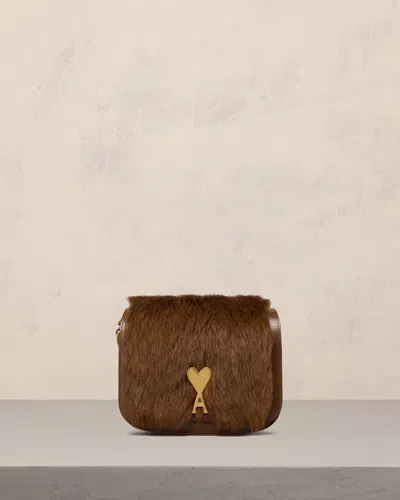 Ami Alexandre Mattiussi Paris Paris Bag Brown In Fawn