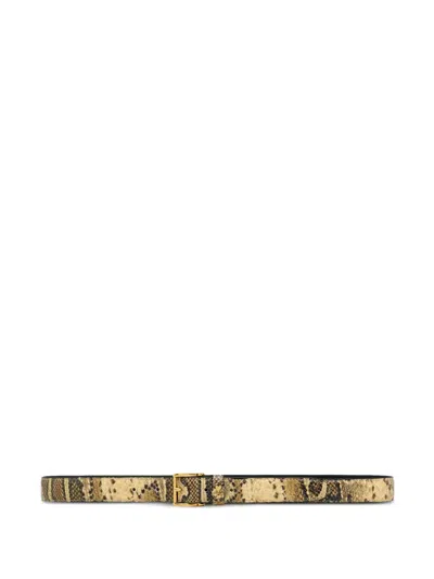 Ami Alexandre Mattiussi Paris Paris Belt In Beige/greige