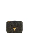 Ami Alexandre Mattiussi Paris Paris Card Holder In Green