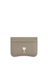 Ami Alexandre Mattiussi Ami Paris Paris Paris Card Holder In Silver