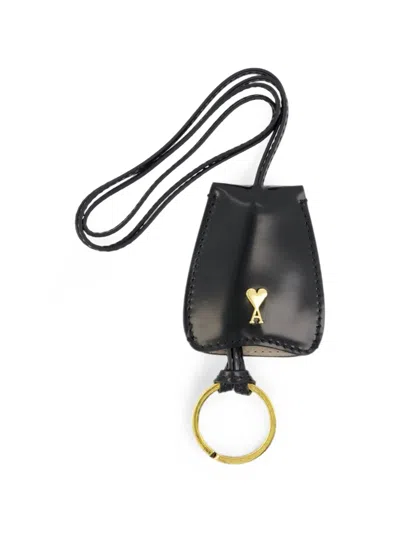 Ami Alexandre Mattiussi Paris Paris Cloche Keychain In Black