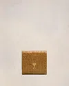 Ami Alexandre Mattiussi Paris Paris Compact Wallet In Bronze