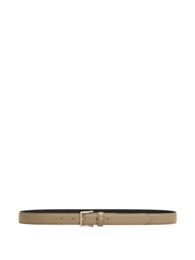Ami Alexandre Mattiussi Paris Paris Leather Belt In Neutral