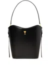 Ami Alexandre Mattiussi Mini Paris Paris Bucket Bag Black In Black