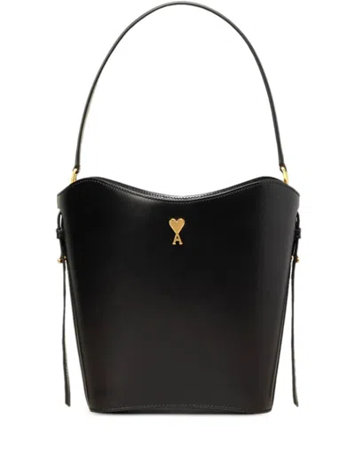 Ami Alexandre Mattiussi Mini Paris Paris Bucket Bag Black