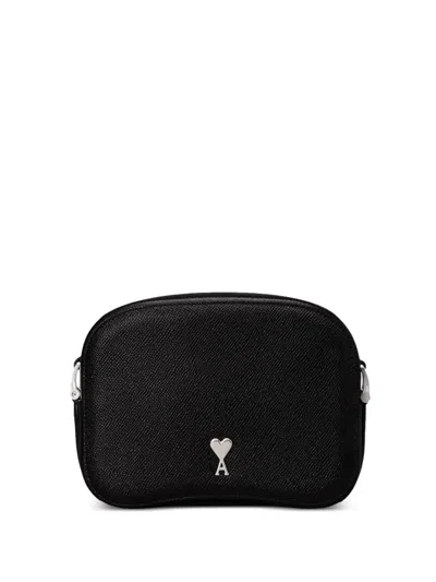 Ami Alexandre Mattiussi Kuriertasche Mit Ami De Coeur-schild In Schwarz