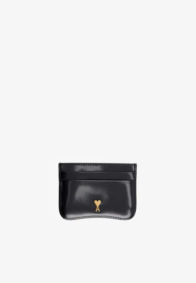 Ami Alexandre Mattiussi Paris Paris Leather Cardholder In Black