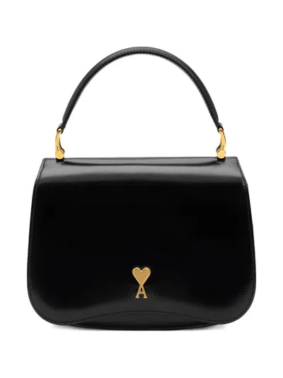 Ami Alexandre Mattiussi Paris Paris Leather Handbag In Black