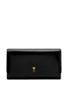 Ami Alexandre Mattiussi Paris Paris Leather Wallet In Black