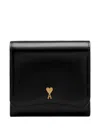 Ami Alexandre Mattiussi Paris Paris Leather Wallet In Black