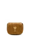 Ami Alexandre Mattiussi Paris Paris Nano Pouch Brown