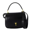 Ami Alexandre Mattiussi Paris Paris Purse - Leather - Black In Black
