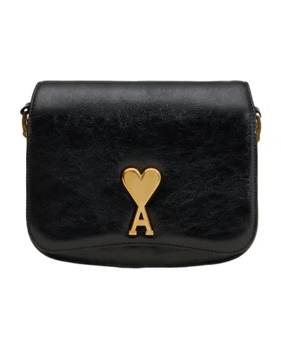 AMI ALEXANDRE MATTIUSSI AMI PARIS AMI DE COEUR FLAP SHOULDER BAG