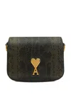 Ami Alexandre Mattiussi Green Leather Top Handle Paris Paris Bag Green In Green