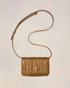 Ami Alexandre Mattiussi Paris Paris Strap Card Holder Brown In Bronze