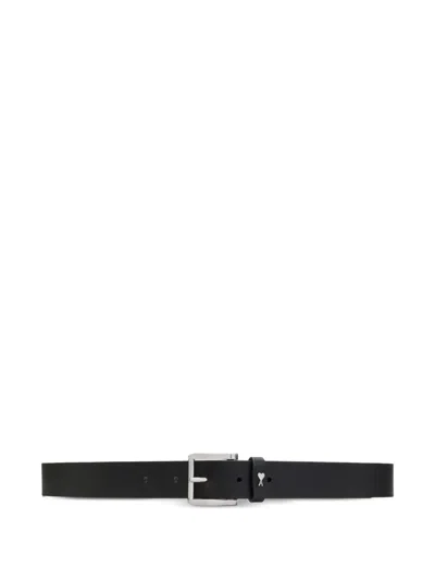 Ami Alexandre Mattiussi Paris Paris Studded Buckle Belt In Black
