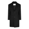 Ami Alexandre Mattiussi Single Breasted Wool Coat In Black