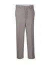 Ami Alexandre Mattiussi Paris Straight-leg Pleat-detailed Trousers In Taupe