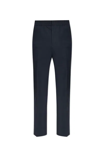 Ami Alexandre Mattiussi Paris Straight-leg Tailored Pants In Blue